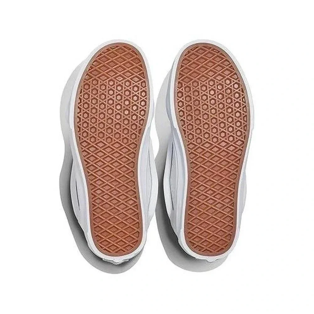 Vans Knu Skool White Leather Chunky Skate Shoes‎ Mens 11.5
